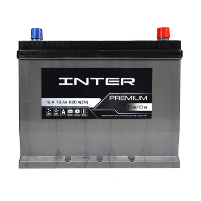 Автомобільний акумулятор Inter 70Ah 620A Premium Asia R+ - 1