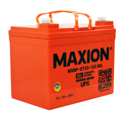 Гелевый аккумулятор Maxion 12V 33Ah OT 33-12C GEL - 2