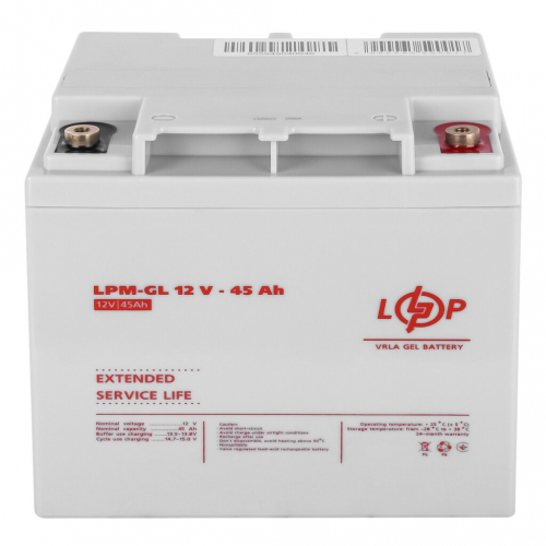 Гелевий акумулятор LogicPower 12V 45Ah LPM-GL 12-45 - 3